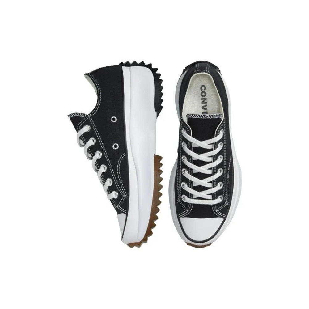 Converse Run Star Hike Womens 9.5 Mens 8 Black/White Platform Low Top Sneakers - Picture 4 of 6